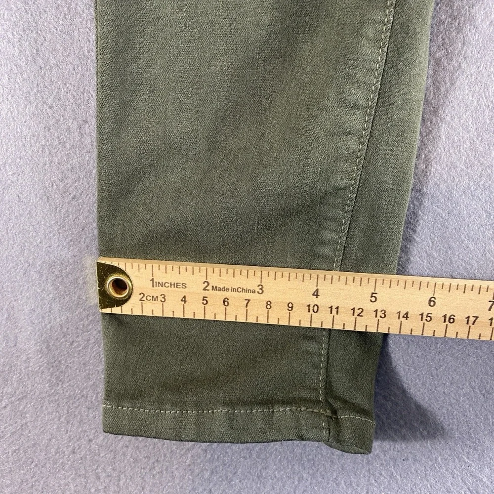 KanCan Skinny Jeans Womens Size‎ 11/29 Olive Green Distressed Ripped Knee